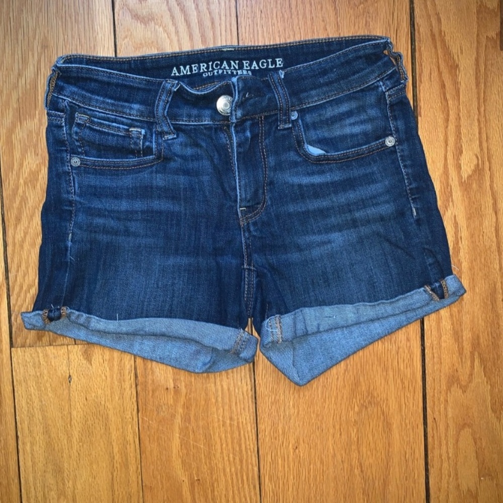4 American eagle size 2 jean shorts